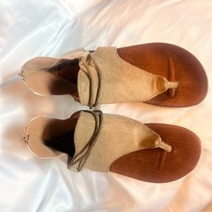 Cute faux suede gladiator sandals. Worn once.